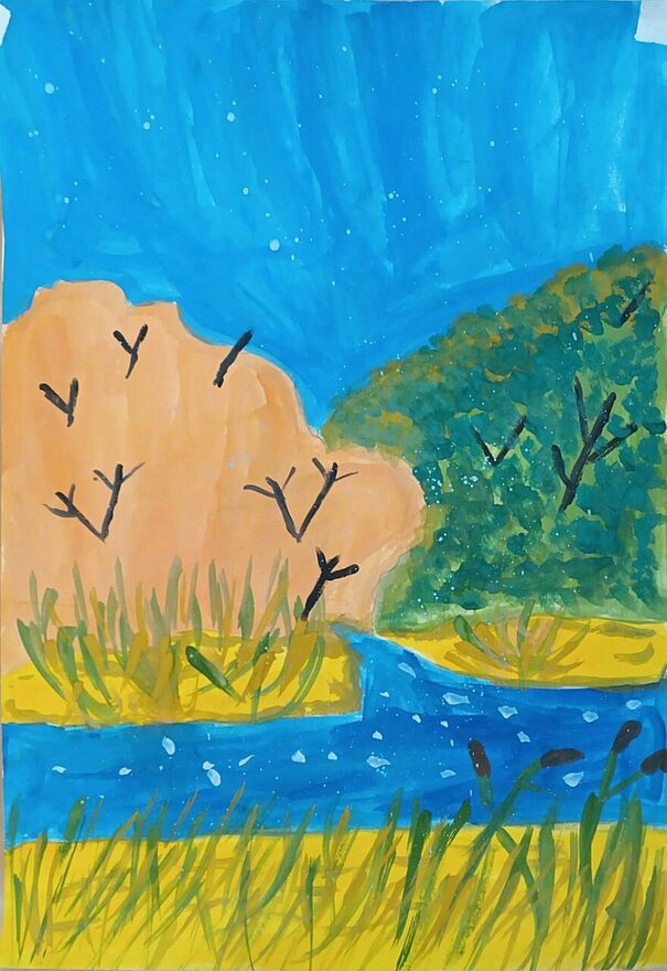 Всероссийский творческий конкурс «Очарование осени»  - детский рисунок, поделка, творческая работа, категория школьники, 1 класс, дистанционный конкурс, школьный конкурс