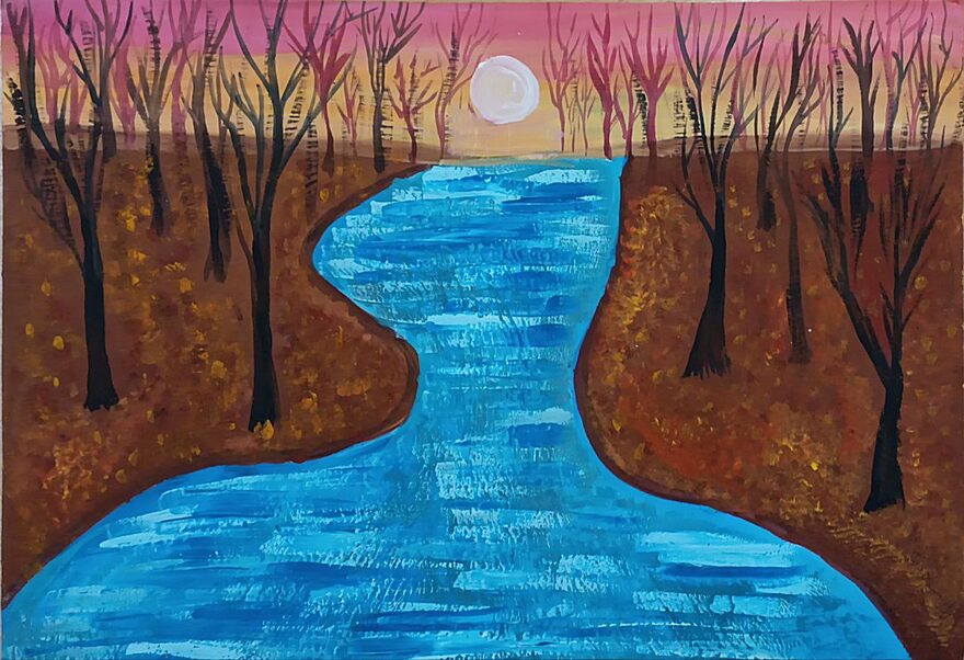 Всероссийский творческий конкурс «Очарование осени»  - детский рисунок, поделка, творческая работа, категория школьники, 1 класс, дистанционный конкурс, школьный конкурс