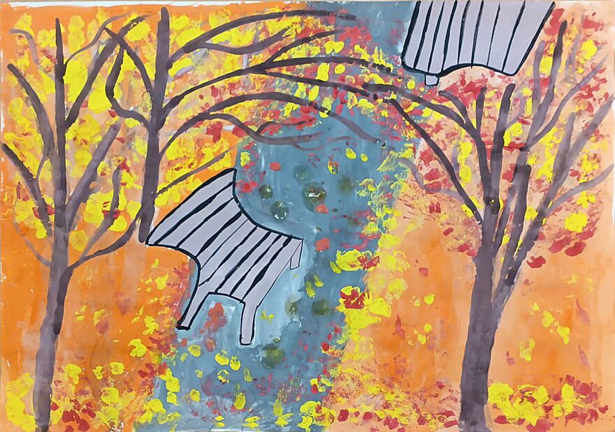 Всероссийский творческий конкурс «Очарование осени»  - детский рисунок, поделка, творческая работа, категория школьники, 1 класс, дистанционный конкурс, школьный конкурс