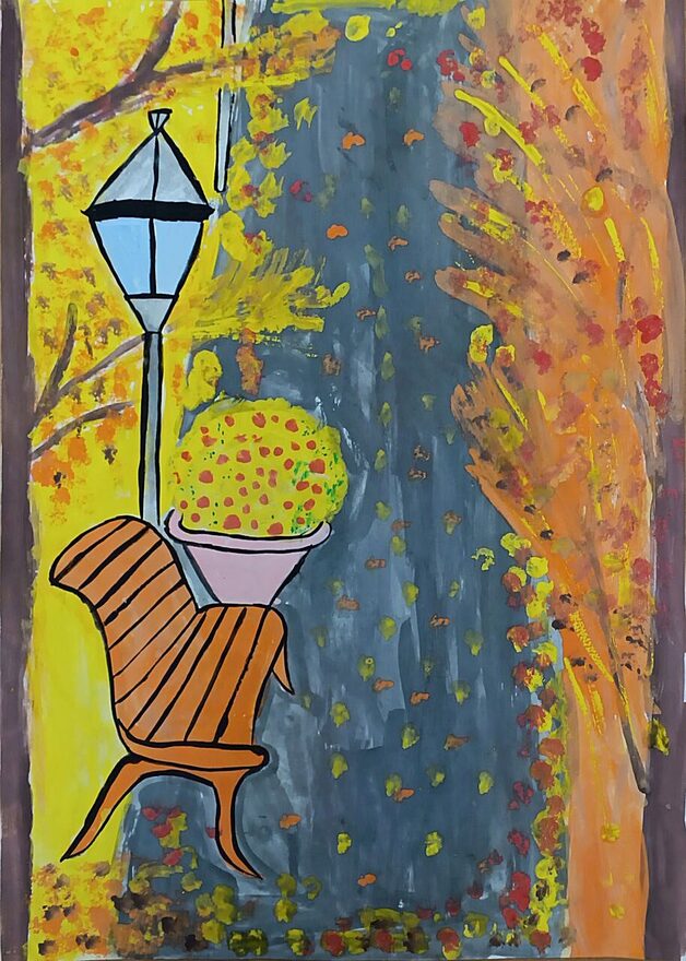 Всероссийский творческий конкурс «Очарование осени»  - детский рисунок, поделка, творческая работа, категория школьники, 1 класс, дистанционный конкурс, школьный конкурс