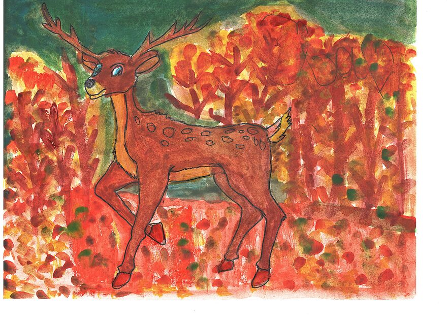 Всероссийский творческий конкурс «Очарование осени»  - детский рисунок, поделка, творческая работа, категория школьники, 3 класс, дистанционный конкурс, школьный конкурс