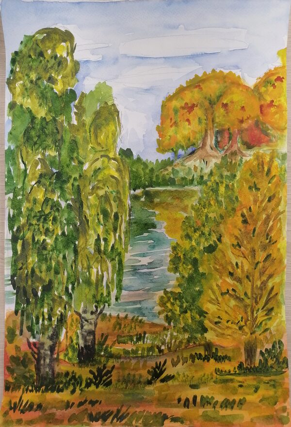 Всероссийский творческий конкурс «Очарование осени»  - детский рисунок, поделка, творческая работа, категория школьники, 6 класс, дистанционный конкурс, школьный конкурс