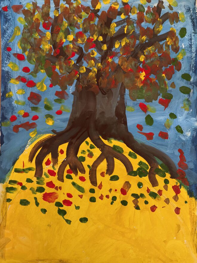 Всероссийский творческий конкурс «Очарование осени»  - детский рисунок, поделка, творческая работа, категория школьники, 2 класс, дистанционный конкурс, школьный конкурс