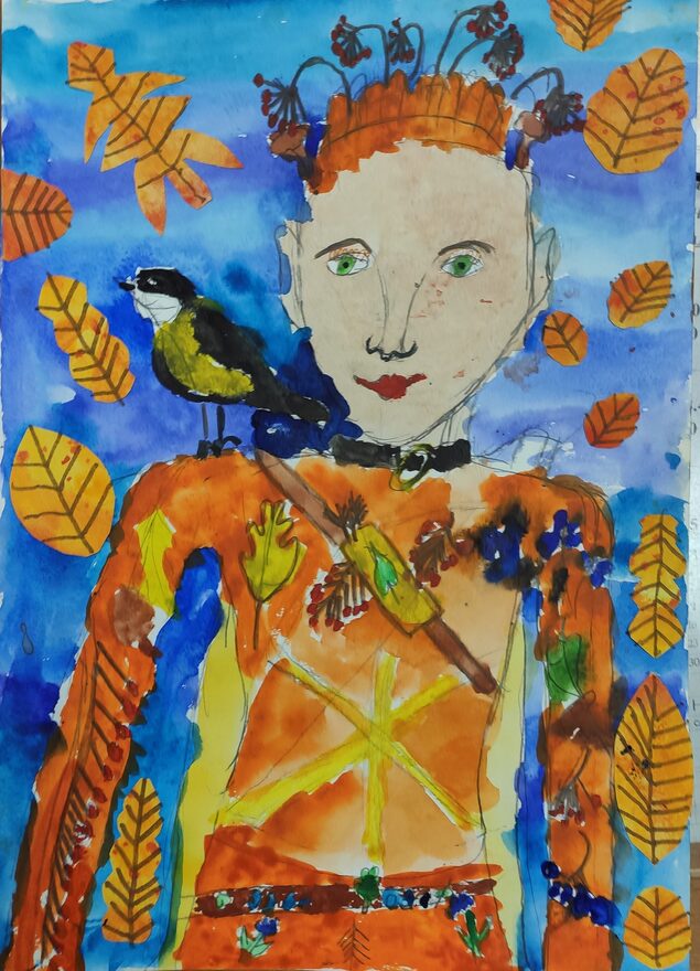 Всероссийский творческий конкурс «Очарование осени»  - детский рисунок, поделка, творческая работа, категория школьники, 2 класс, дистанционный конкурс, школьный конкурс