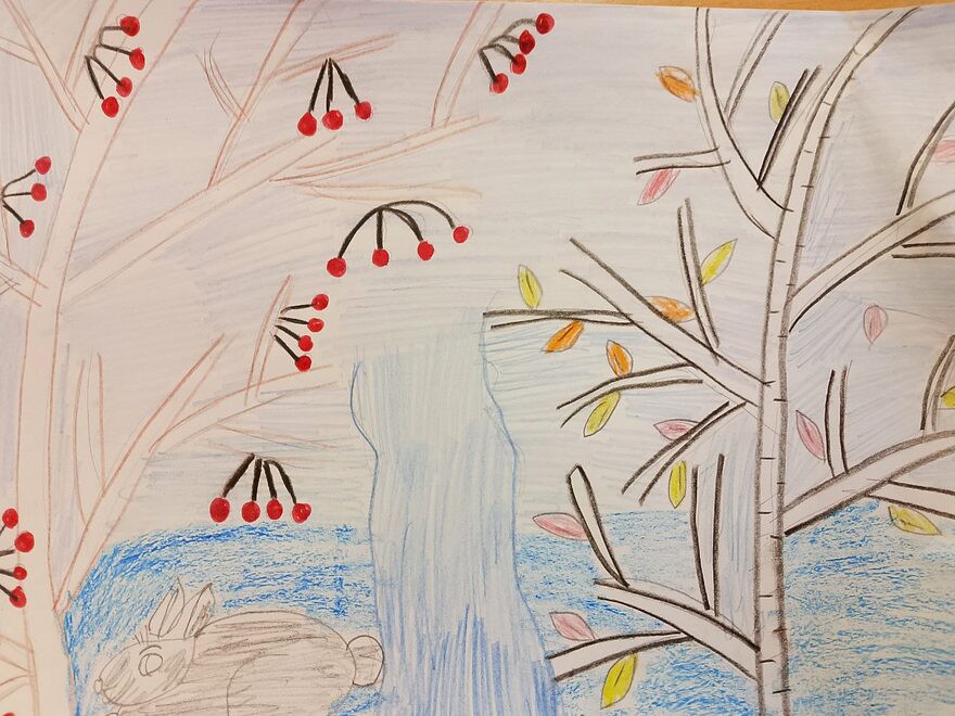 Всероссийский творческий конкурс «Очарование осени»  - детский рисунок, поделка, творческая работа, категория школьники, 3 класс, дистанционный конкурс, школьный конкурс