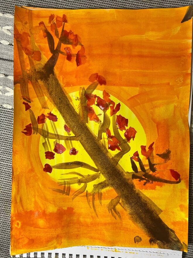 Всероссийский творческий конкурс «Очарование осени»  - детский рисунок, поделка, творческая работа, категория школьники, 2 класс, дистанционный конкурс, школьный конкурс