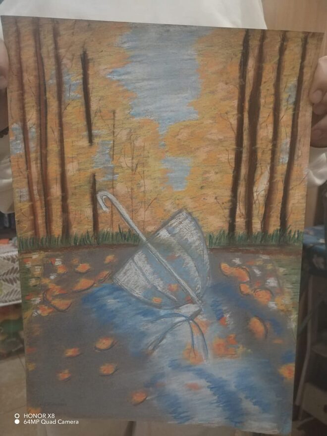 Всероссийский творческий конкурс «Очарование осени»  - детский рисунок, поделка, творческая работа, категория школьники, 2 класс, дистанционный конкурс, школьный конкурс