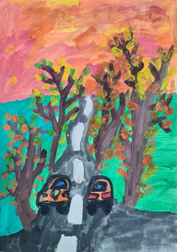 Всероссийский творческий конкурс «Очарование осени»  - детский рисунок, поделка, творческая работа, категория школьники, 1 класс, дистанционный конкурс, школьный конкурс