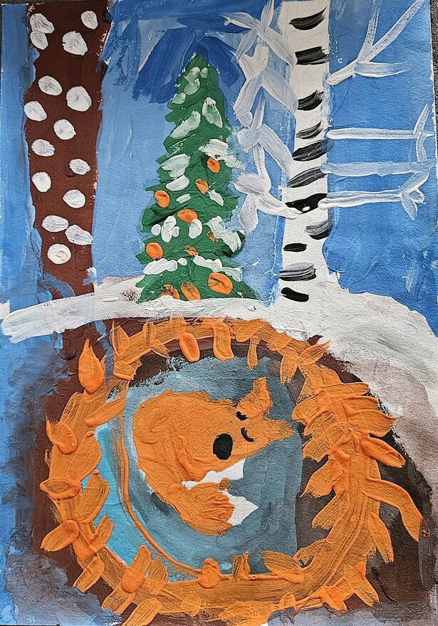 Всероссийский творческий конкурс «Разбросала зима покрывала...»  - детский рисунок, поделка, творческая работа, категория дошкольники, детский сад, дистанционный конкурс, школьный конкурс