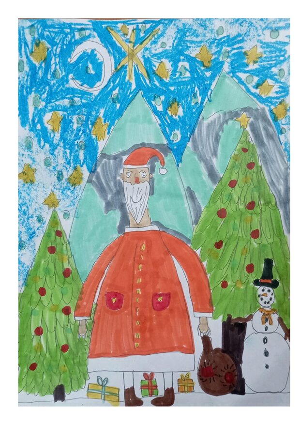 Всероссийский творческий конкурс «Разбросала зима покрывала...»  - детский рисунок, поделка, творческая работа, категория школьники, 2 класс, дистанционный конкурс, школьный конкурс