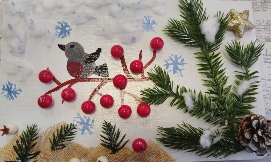 Всероссийский творческий конкурс «Разбросала зима покрывала...»  - детский рисунок, поделка, творческая работа, категория школьники, 1 класс, дистанционный конкурс, школьный конкурс