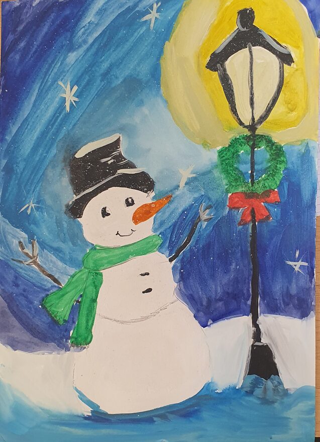 Всероссийский творческий конкурс «Разбросала зима покрывала...»  - детский рисунок, поделка, творческая работа, категория школьники, 3 класс, дистанционный конкурс, школьный конкурс