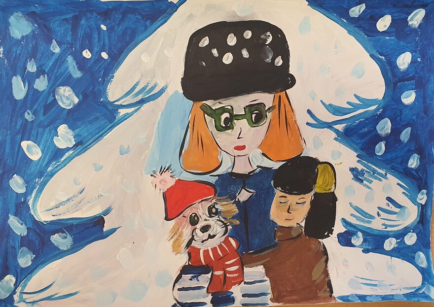 Всероссийский творческий конкурс «Разбросала зима покрывала...»  - детский рисунок, поделка, творческая работа, категория школьники, 3 класс, дистанционный конкурс, школьный конкурс