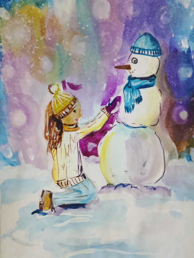 Всероссийский творческий конкурс «Разбросала зима покрывала...»  - детский рисунок, поделка, творческая работа, категория школьники, 3 класс, дистанционный конкурс, школьный конкурс