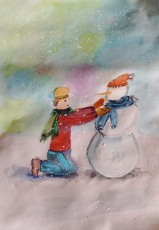 Всероссийский творческий конкурс «Разбросала зима покрывала...»  - детский рисунок, поделка, творческая работа, категория школьники, 5 класс, дистанционный конкурс, школьный конкурс