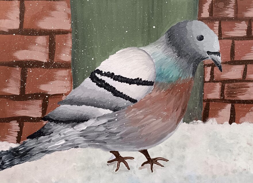 Всероссийский творческий конкурс «Разбросала зима покрывала...»  - детский рисунок, поделка, творческая работа, категория школьники, 5 класс, дистанционный конкурс, школьный конкурс