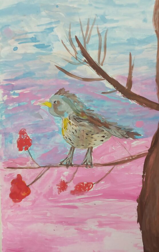 Всероссийский творческий конкурс «Разбросала зима покрывала...»  - детский рисунок, поделка, творческая работа, категория школьники, 5 класс, дистанционный конкурс, школьный конкурс