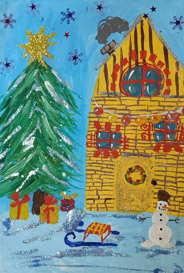 Всероссийский творческий конкурс «Разбросала зима покрывала...»  - детский рисунок, поделка, творческая работа, категория школьники, 3 класс, дистанционный конкурс, школьный конкурс