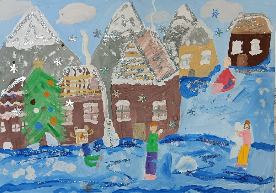 Всероссийский творческий конкурс «Разбросала зима покрывала...»  - детский рисунок, поделка, творческая работа, категория школьники, 3 класс, дистанционный конкурс, школьный конкурс