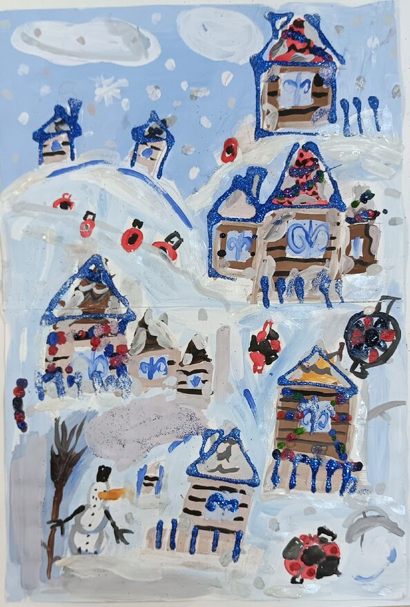 Всероссийский творческий конкурс «Разбросала зима покрывала...»  - детский рисунок, поделка, творческая работа, категория школьники, 3 класс, дистанционный конкурс, школьный конкурс