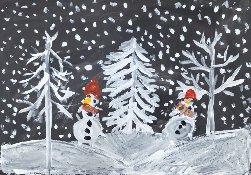 Всероссийский творческий конкурс «Разбросала зима покрывала...»  - детский рисунок, поделка, творческая работа, категория школьники, 2 класс, дистанционный конкурс, школьный конкурс