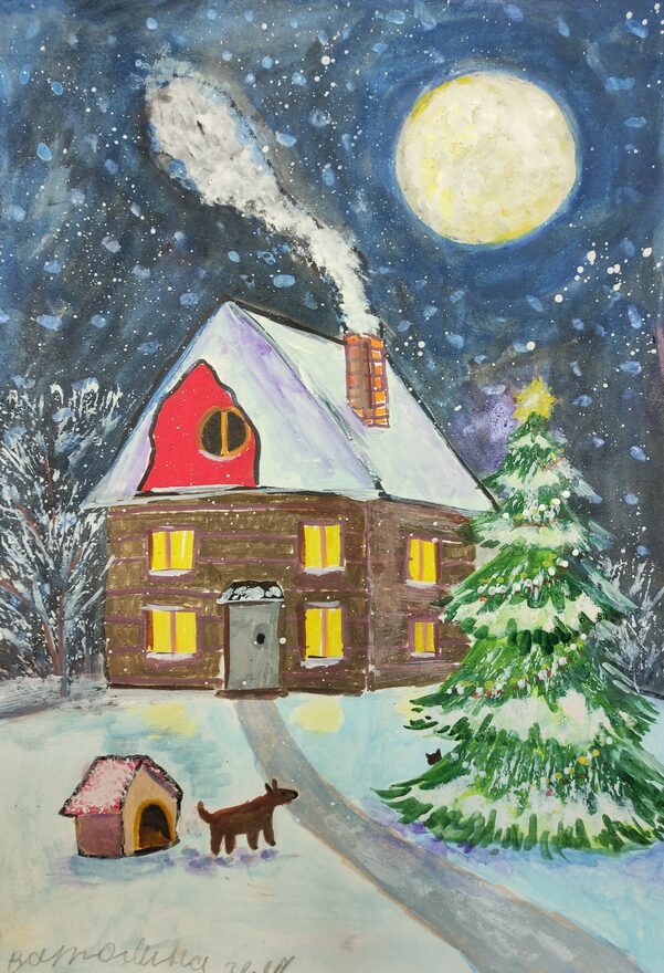 Всероссийский творческий конкурс «Разбросала зима покрывала...»  - детский рисунок, поделка, творческая работа, категория школьники, 3 класс, дистанционный конкурс, школьный конкурс