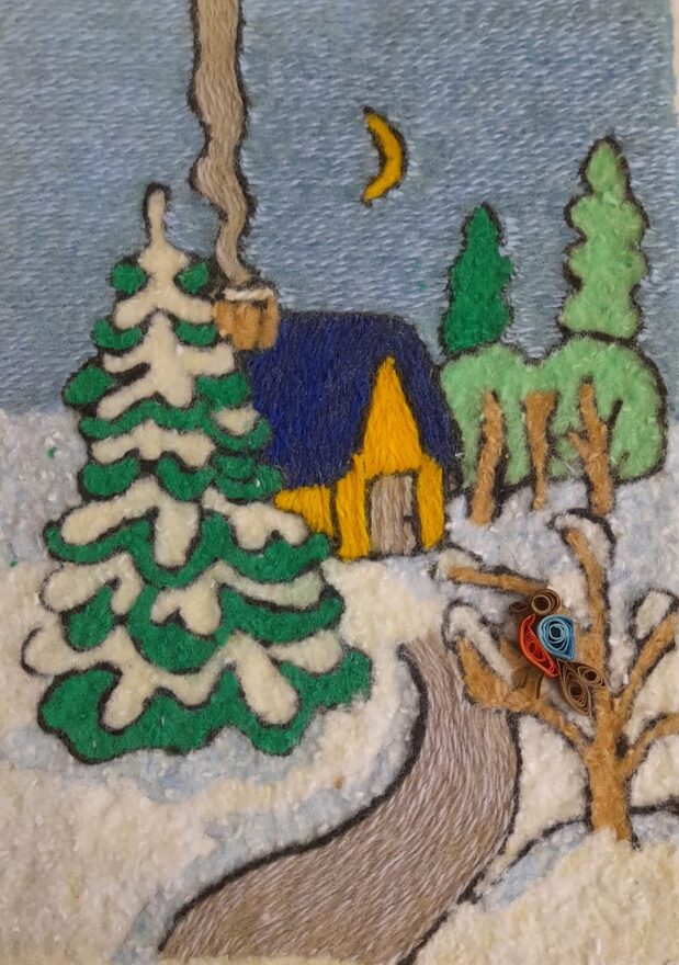 Всероссийский творческий конкурс «Разбросала зима покрывала...»  - детский рисунок, поделка, творческая работа, категория школьники, 7 класс, дистанционный конкурс, школьный конкурс