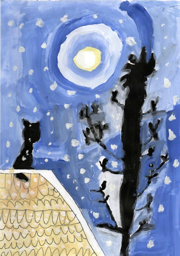 Всероссийский творческий конкурс «Разбросала зима покрывала...»  - детский рисунок, поделка, творческая работа, категория дошкольники, детский сад, дистанционный конкурс, школьный конкурс