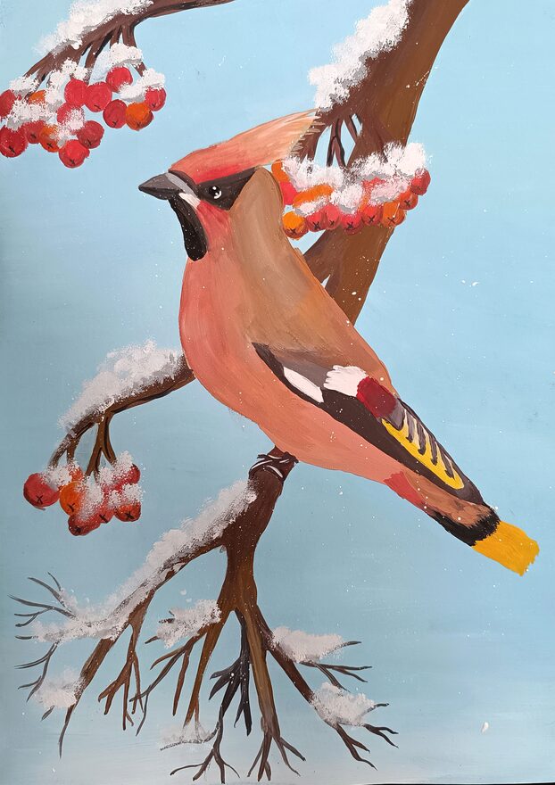 Всероссийский творческий конкурс «Разбросала зима покрывала...»  - детский рисунок, поделка, творческая работа, категория школьники, 7 класс, дистанционный конкурс, школьный конкурс