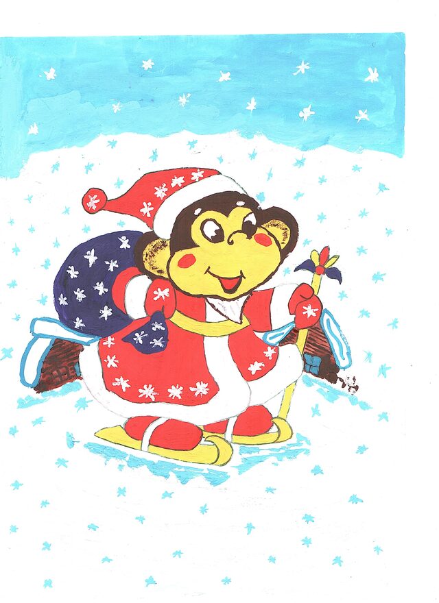 Всероссийский творческий конкурс «Разбросала зима покрывала...»  - детский рисунок, поделка, творческая работа, категория школьники, 3 класс, дистанционный конкурс, школьный конкурс