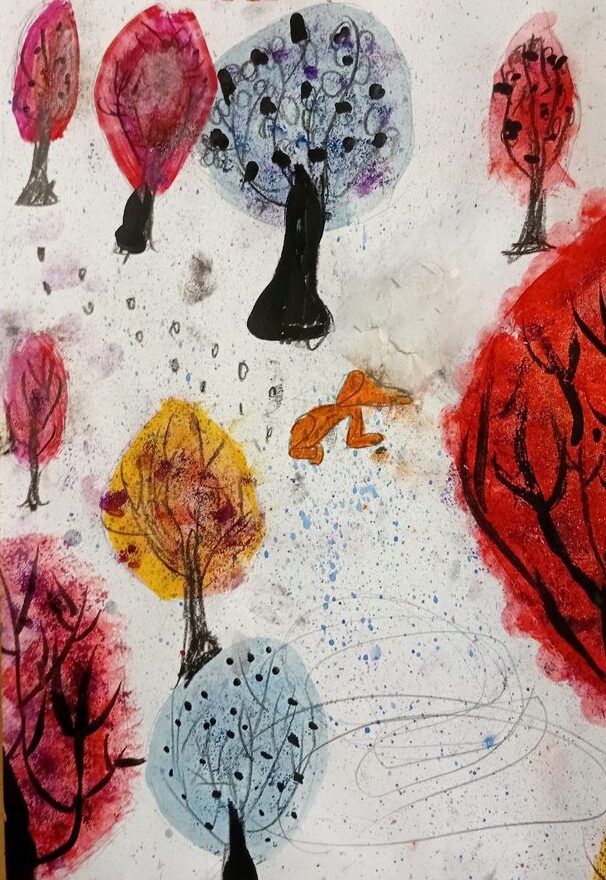 Всероссийский творческий конкурс «Разбросала зима покрывала...»  - детский рисунок, поделка, творческая работа, категория школьники, 3 класс, дистанционный конкурс, школьный конкурс