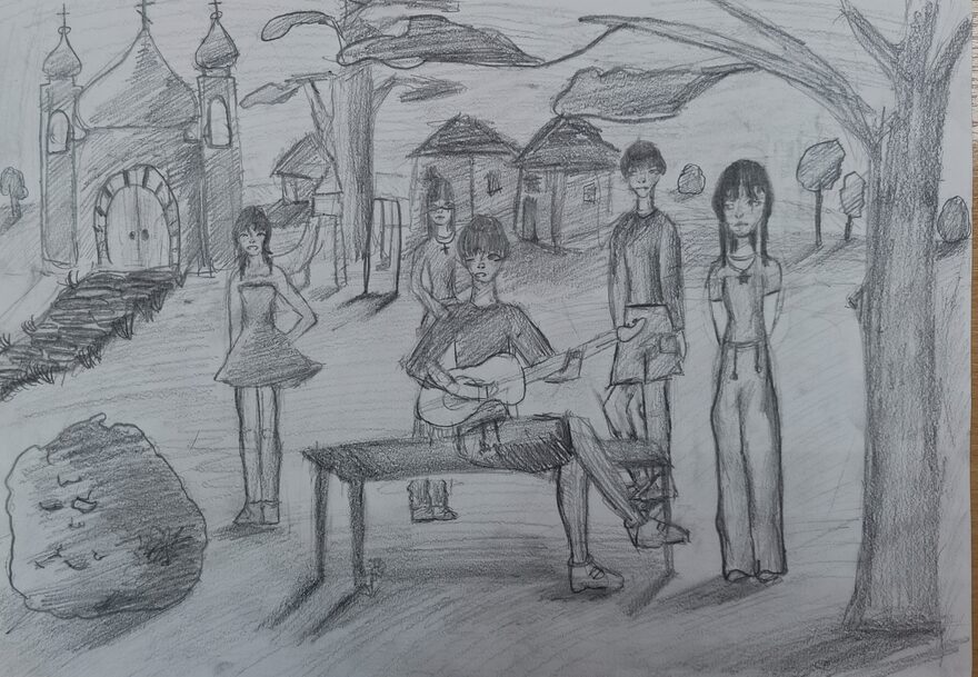 Всероссийский творческий конкурс «Вдохновение»  - детский рисунок, поделка, творческая работа, категория школьники, 6 класс, дистанционный конкурс, школьный конкурс