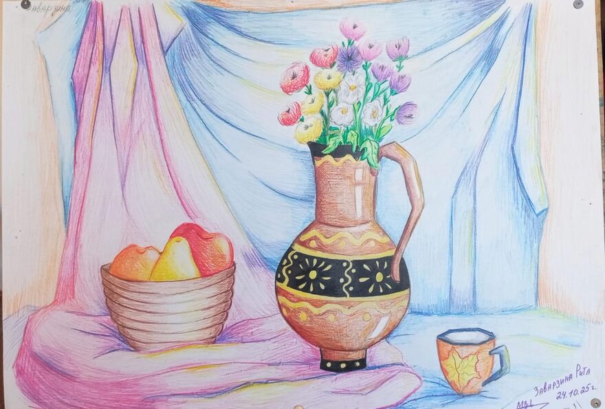 Всероссийский творческий конкурс «Вдохновение»  - детский рисунок, поделка, творческая работа, категория школьники, 7 класс, дистанционный конкурс, школьный конкурс