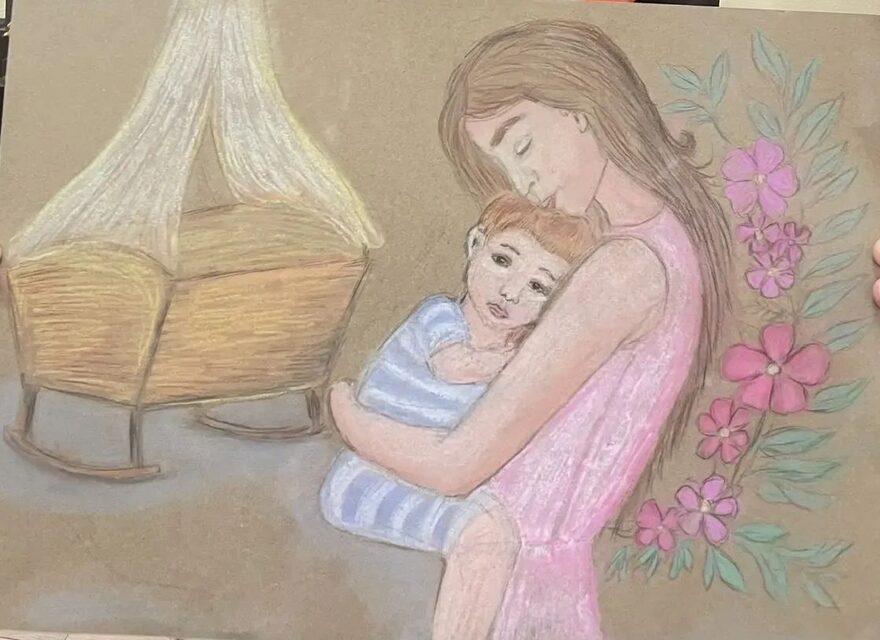 Всероссийский творческий конкурс «Мама – первое слово...»  - детский рисунок, поделка, творческая работа, категория школьники, 8 класс, дистанционный конкурс, школьный конкурс