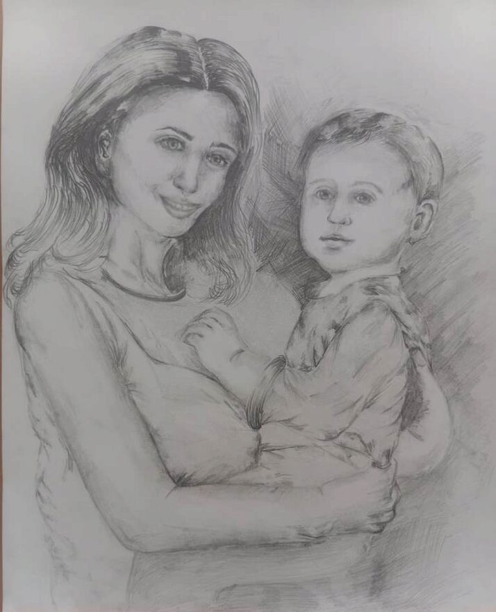 Всероссийский творческий конкурс «Мама – первое слово...»  - детский рисунок, поделка, творческая работа, категория школьники, 8 класс, дистанционный конкурс, школьный конкурс