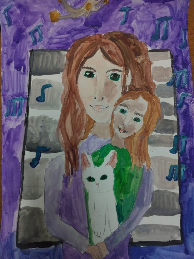 Всероссийский творческий конкурс «Мама – первое слово...»  - детский рисунок, поделка, творческая работа, категория школьники, 2 класс, дистанционный конкурс, школьный конкурс