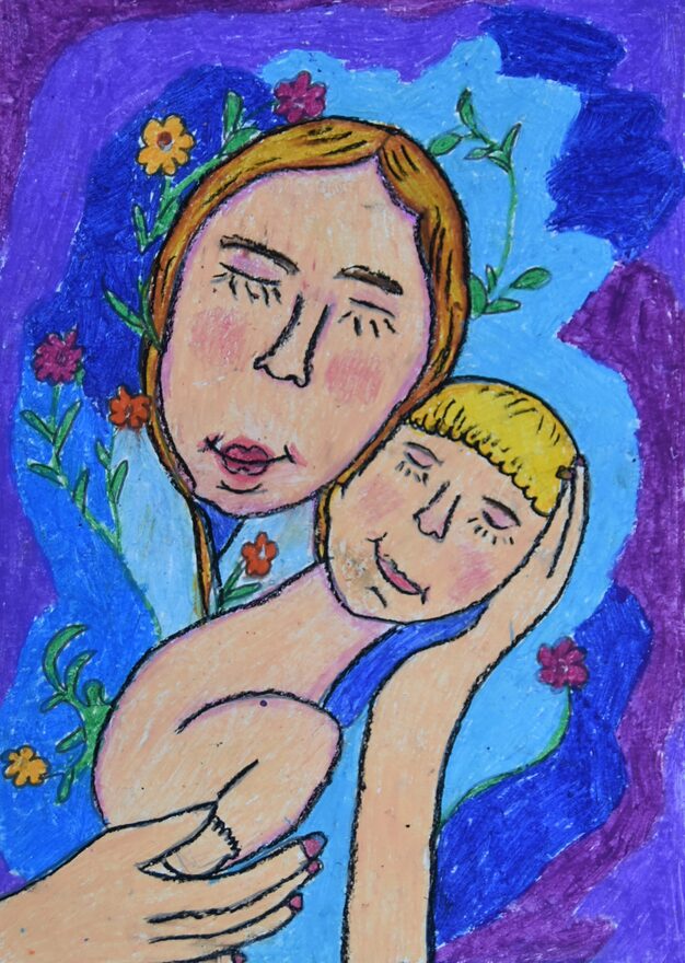 Всероссийский творческий конкурс «Мама – первое слово...»  - детский рисунок, поделка, творческая работа, категория школьники, 8 класс, дистанционный конкурс, школьный конкурс