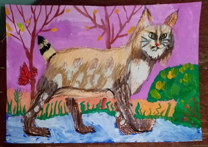 Всероссийский творческий конкурс «Дикие, домашние и очень-очень важные»  - детский рисунок, поделка, творческая работа, категория школьники, 1 класс, дистанционный конкурс, школьный конкурс