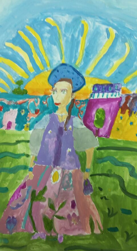 Всероссийский творческий конкурс «В тридевятом царстве, в тридесятом государстве...»  - детский рисунок, поделка, творческая работа, категория школьники, 2 класс, дистанционный конкурс, школьный конкурс