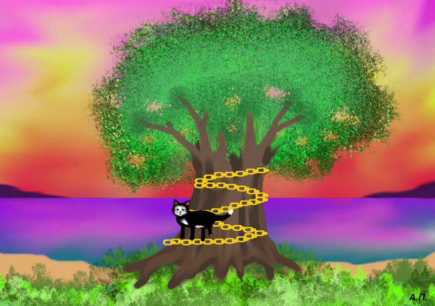 Всероссийский творческий конкурс «В тридевятом царстве, в тридесятом государстве...»  - детский рисунок, поделка, творческая работа, категория школьники, 2 класс, дистанционный конкурс, школьный конкурс