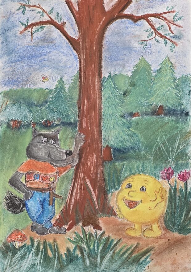 Всероссийский творческий конкурс «В тридевятом царстве, в тридесятом государстве...»  - детский рисунок, поделка, творческая работа, категория школьники, 6 класс, дистанционный конкурс, школьный конкурс