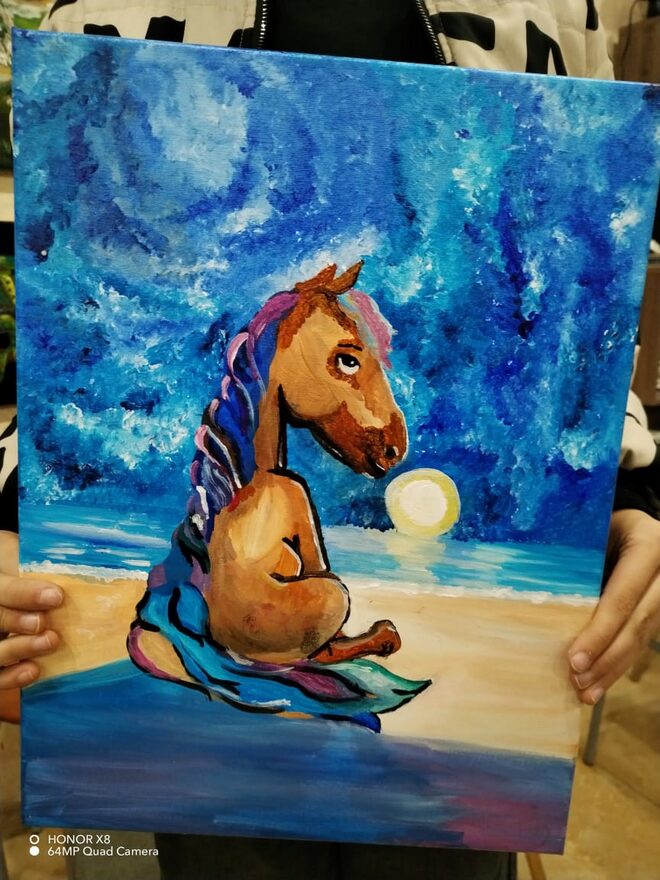 Всероссийский творческий конкурс «В тридевятом царстве, в тридесятом государстве...»  - детский рисунок, поделка, творческая работа, категория школьники, 5 класс, дистанционный конкурс, школьный конкурс