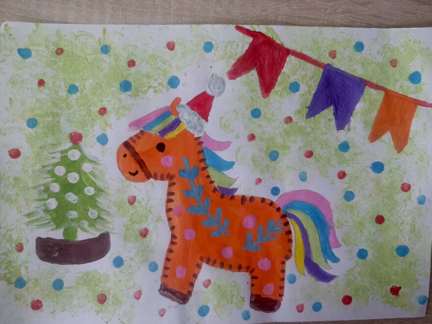 Всероссийский творческий конкурс «Пока часы двенадцать бьют...»  - детский рисунок, поделка, творческая работа, категория школьники, 3 класс, дистанционный конкурс, школьный конкурс