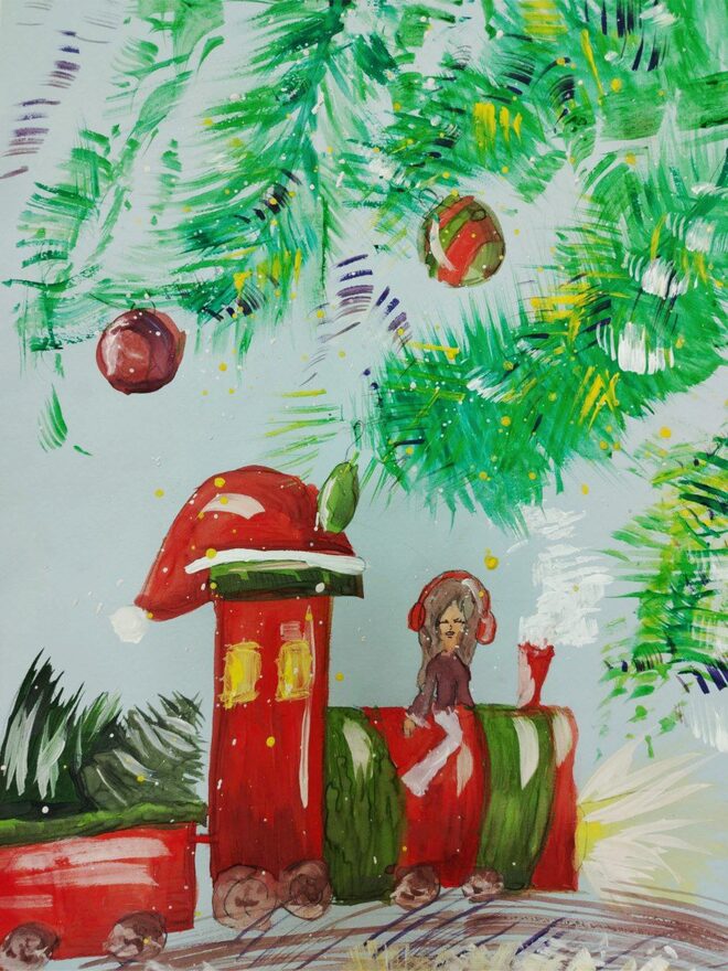 Всероссийский творческий конкурс «Пока часы двенадцать бьют...»  - детский рисунок, поделка, творческая работа, категория школьники, 3 класс, дистанционный конкурс, школьный конкурс