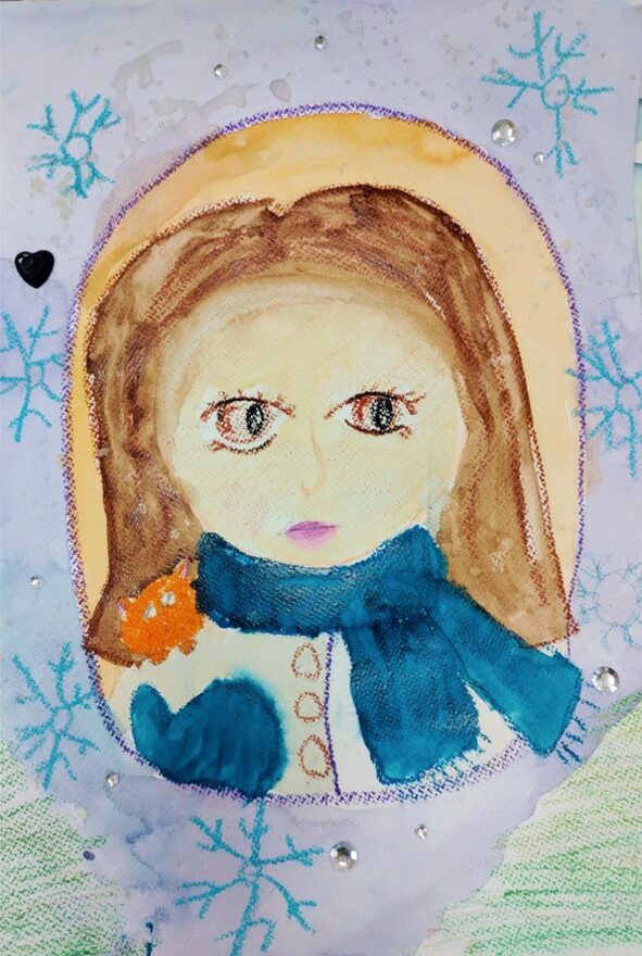 Всероссийский творческий конкурс «Пока часы двенадцать бьют...»  - детский рисунок, поделка, творческая работа, категория школьники, 1 класс, дистанционный конкурс, школьный конкурс