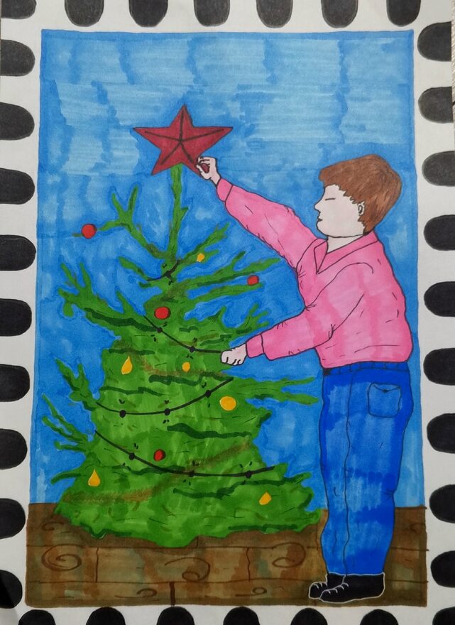 Всероссийский творческий конкурс «Пока часы двенадцать бьют...»  - детский рисунок, поделка, творческая работа, категория школьники, 6 класс, дистанционный конкурс, школьный конкурс