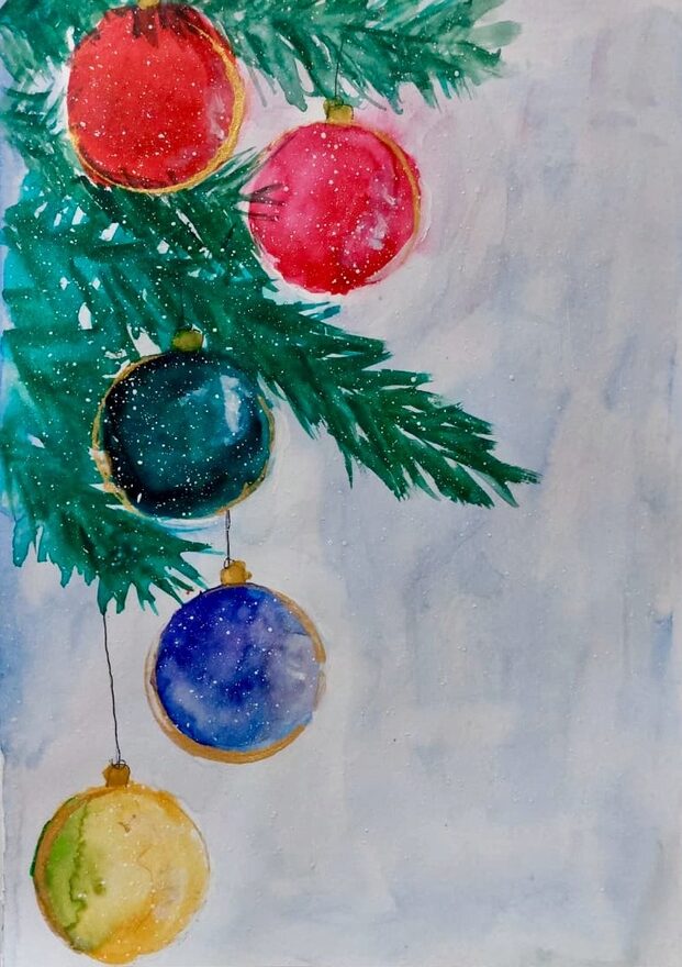 Всероссийский творческий конкурс «Пока часы двенадцать бьют...»  - детский рисунок, поделка, творческая работа, категория дошкольники, детский сад, дистанционный конкурс, школьный конкурс