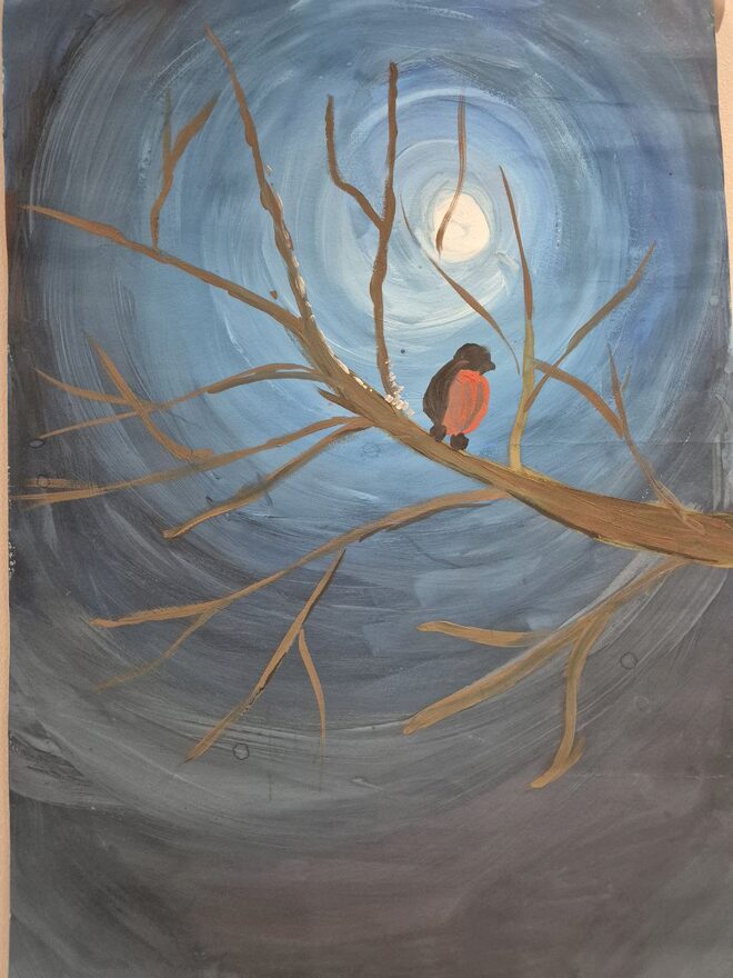 Всероссийский творческий конкурс «Пока часы двенадцать бьют...»  - детский рисунок, поделка, творческая работа, категория школьники, 3 класс, дистанционный конкурс, школьный конкурс