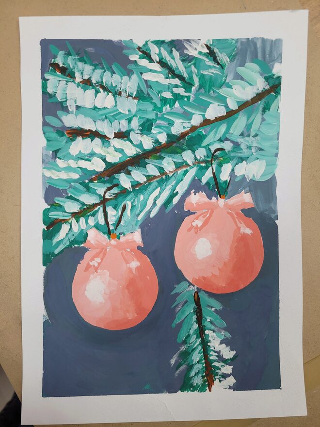 Всероссийский творческий конкурс «Пока часы двенадцать бьют...»  - детский рисунок, поделка, творческая работа, категория школьники, 2 класс, дистанционный конкурс, школьный конкурс