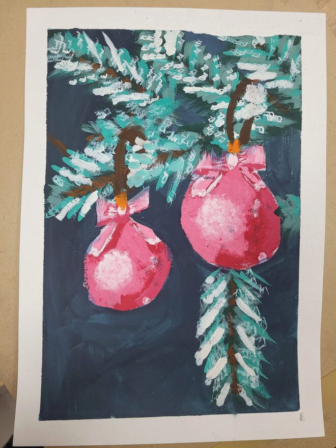 Всероссийский творческий конкурс «Пока часы двенадцать бьют...»  - детский рисунок, поделка, творческая работа, категория школьники, 3 класс, дистанционный конкурс, школьный конкурс